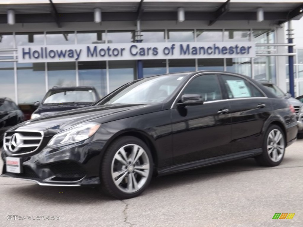 2014 E 350 4Matic Sedan - Black / Black photo #1