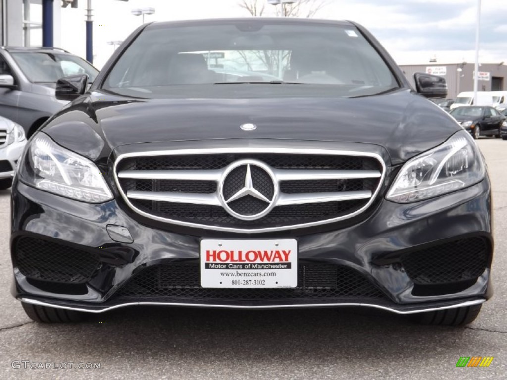 2014 E 350 4Matic Sedan - Black / Black photo #2