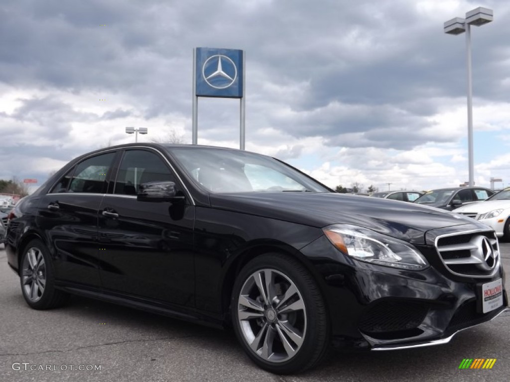 2014 E 350 4Matic Sedan - Black / Black photo #3