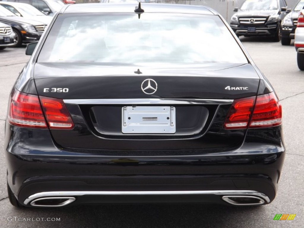 2014 E 350 4Matic Sedan - Black / Black photo #4