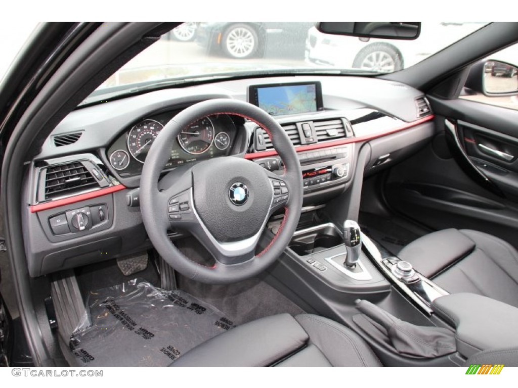 Black Interior 2013 BMW 3 Series 328i xDrive Sedan Photo #93096407