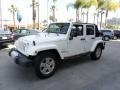 2010 Stone White Jeep Wrangler Unlimited Sahara  photo #22