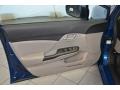 2014 Dyno Blue Pearl Honda Civic LX Sedan  photo #9