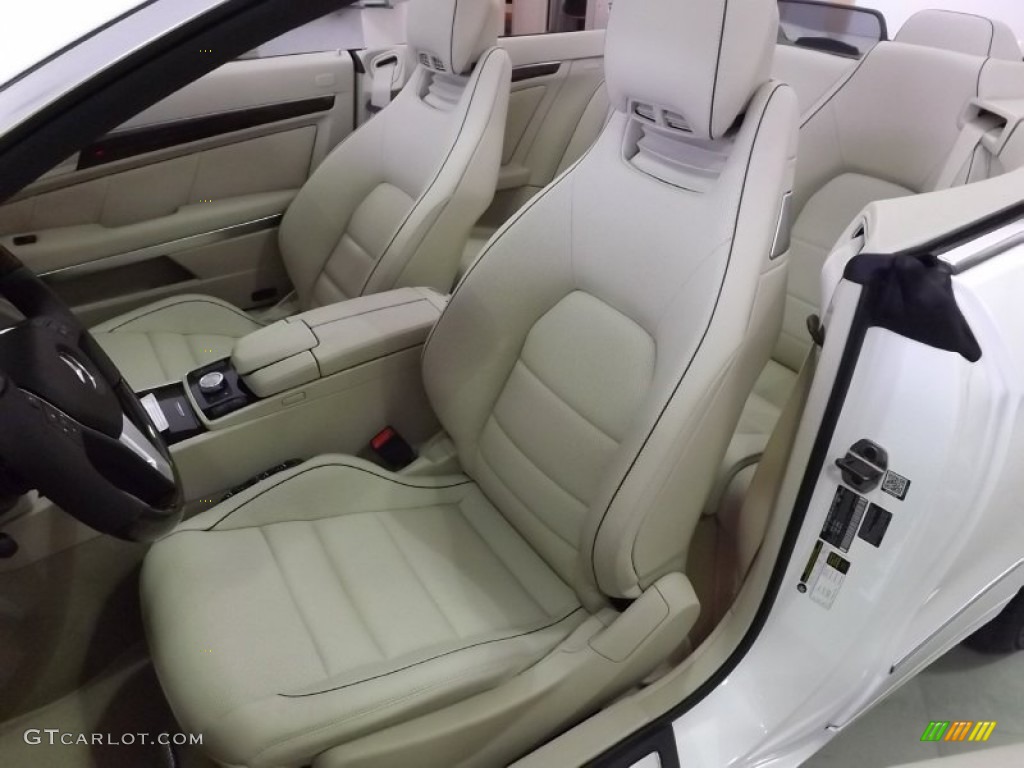 2014 E 350 Cabriolet - Diamond White Metallic / Silk Beige/Espresso Brown photo #12