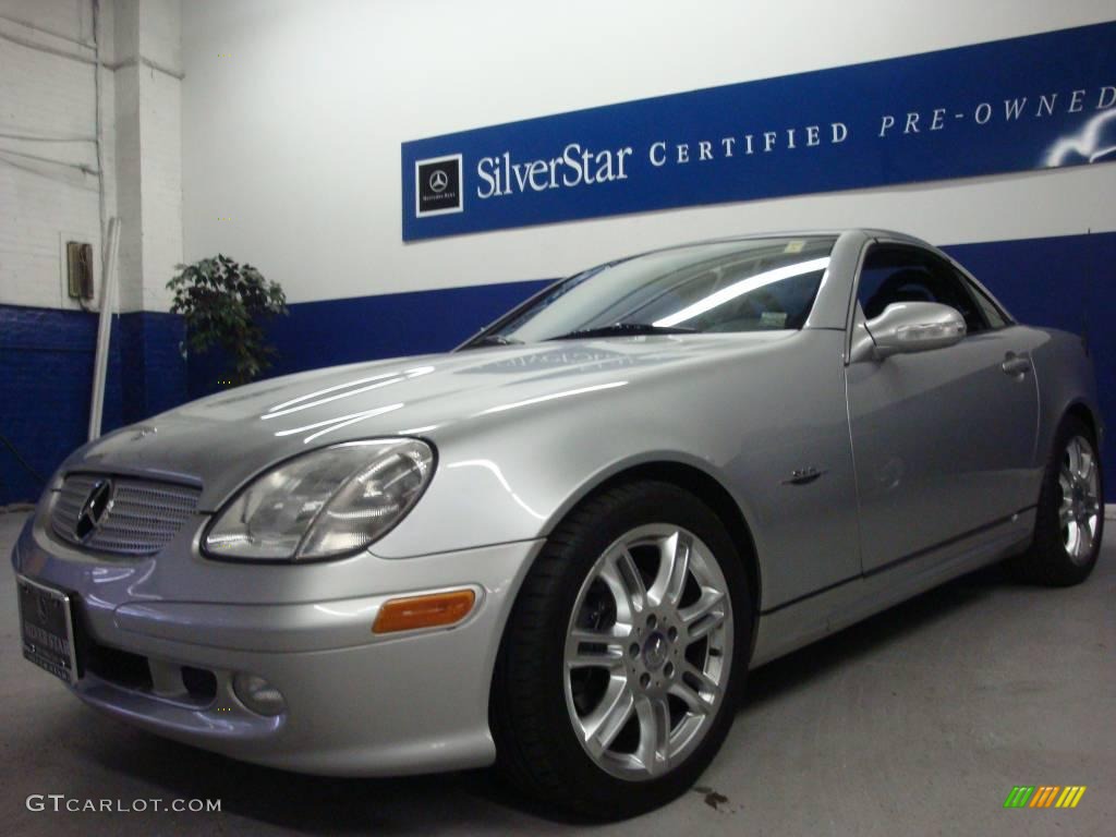 2004 SLK 320 Roadster - Brilliant Silver Metallic / Charcoal photo #1