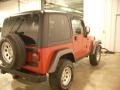 2004 Flame Red Jeep Wrangler X 4x4  photo #4