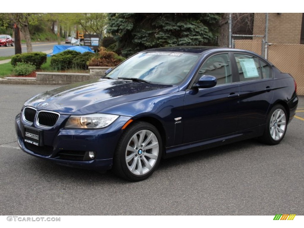 2011 3 Series 328i xDrive Sedan - Deep Sea Blue Metallic / Saddle Brown Dakota Leather photo #7