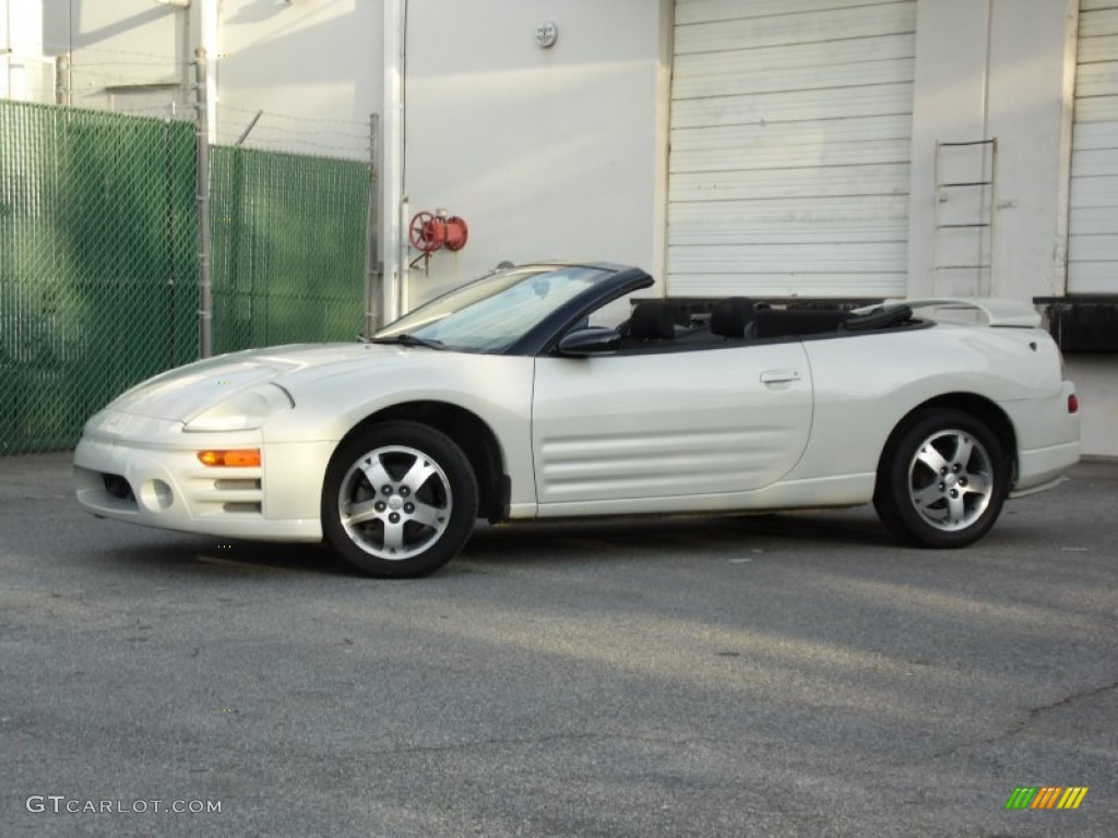 2003 Eclipse Spyder GS - Dover White Pearl / Midnight photo #2