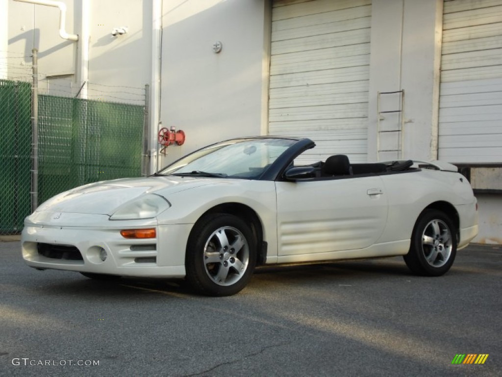 2003 Eclipse Spyder GS - Dover White Pearl / Midnight photo #5