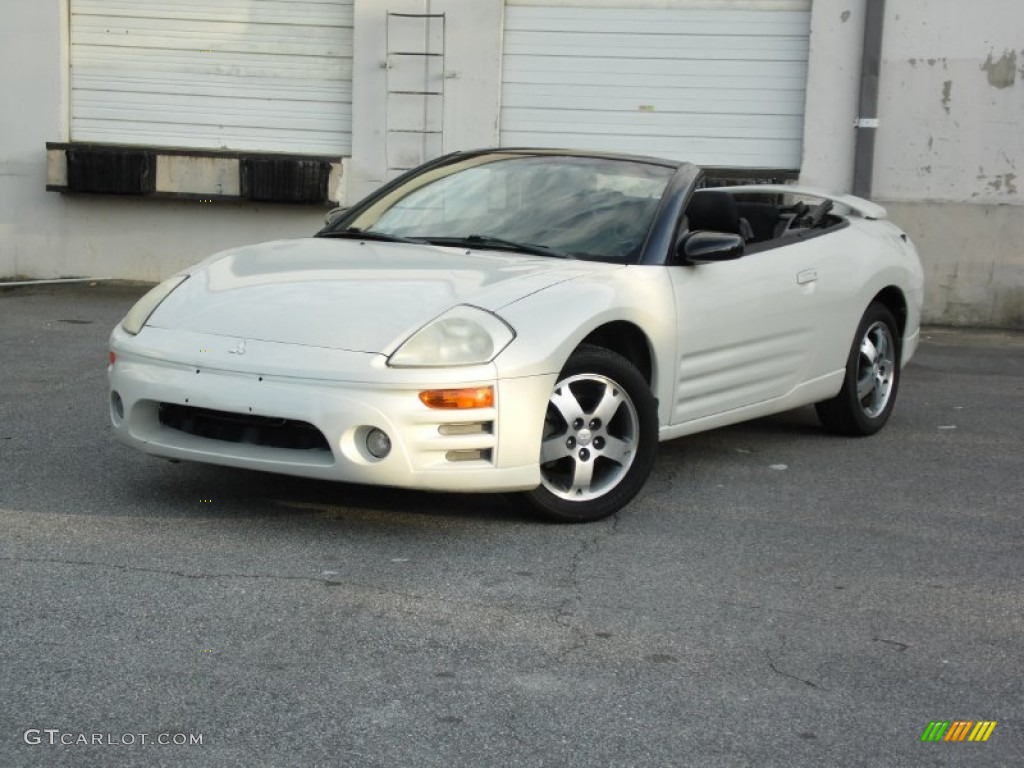 2003 Eclipse Spyder GS - Dover White Pearl / Midnight photo #14