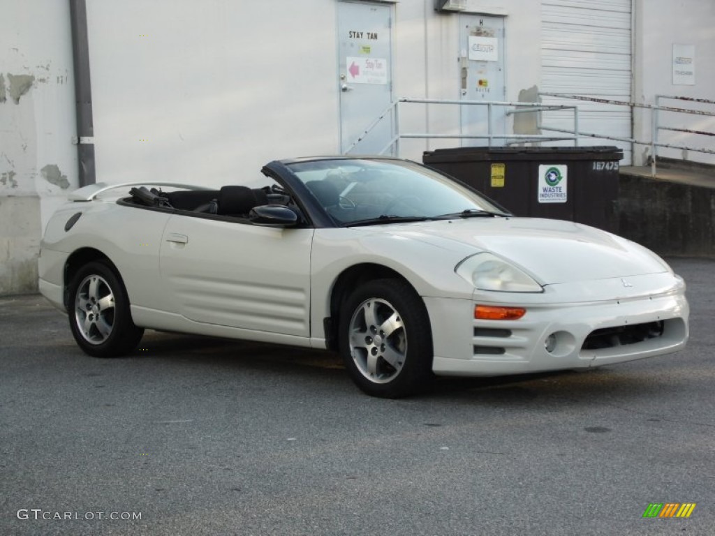 2003 Eclipse Spyder GS - Dover White Pearl / Midnight photo #16