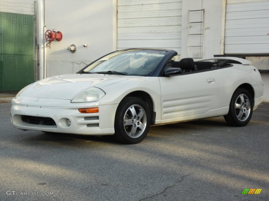 2003 Eclipse Spyder GS - Dover White Pearl / Midnight photo #17