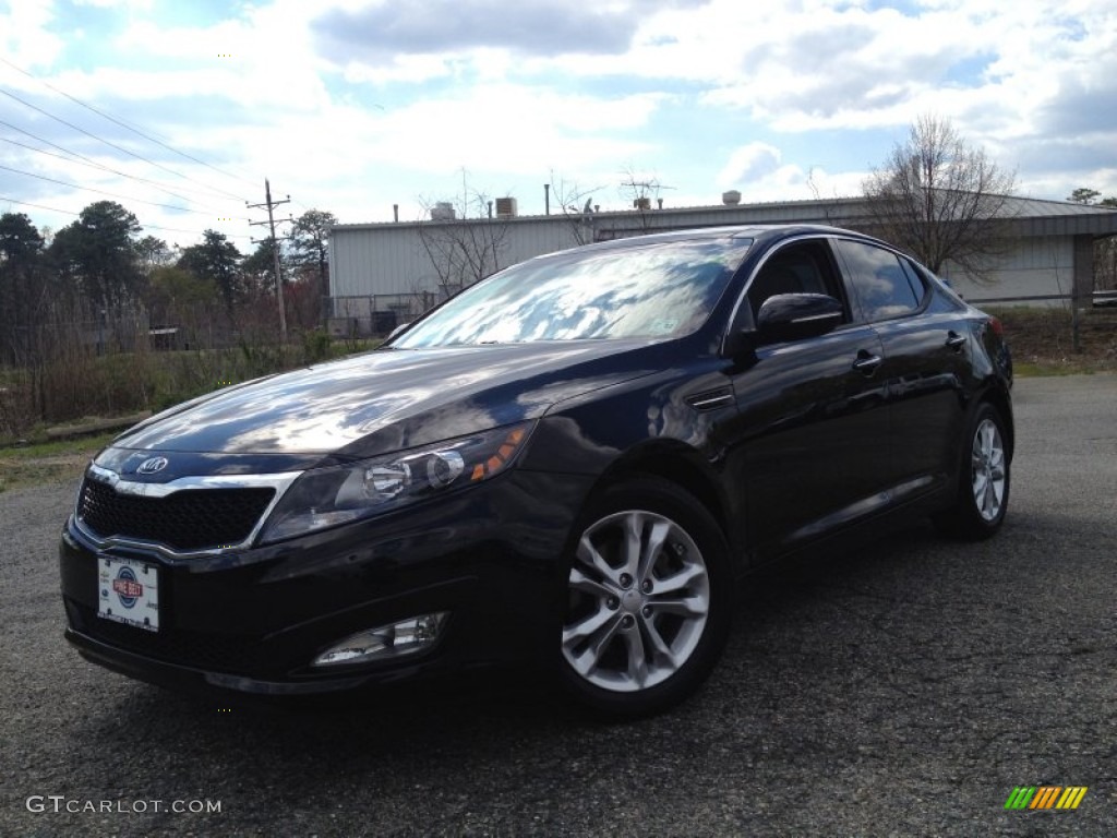 2013 Optima EX - Ebony Black / Gray photo #1