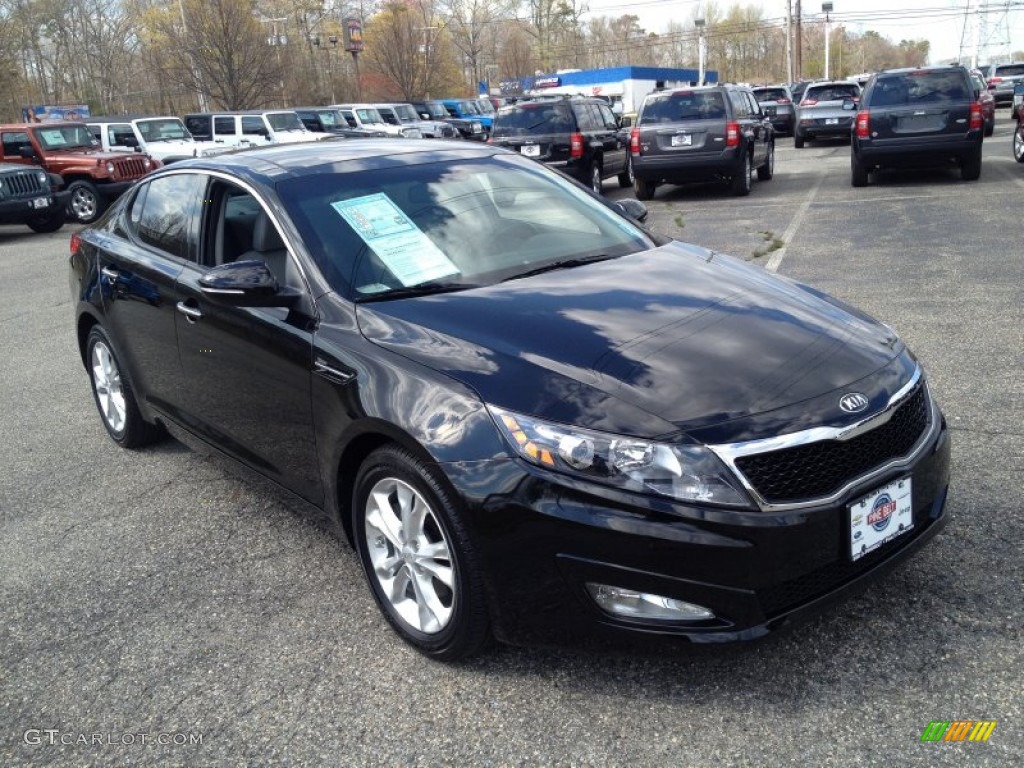 2013 Optima EX - Ebony Black / Gray photo #5
