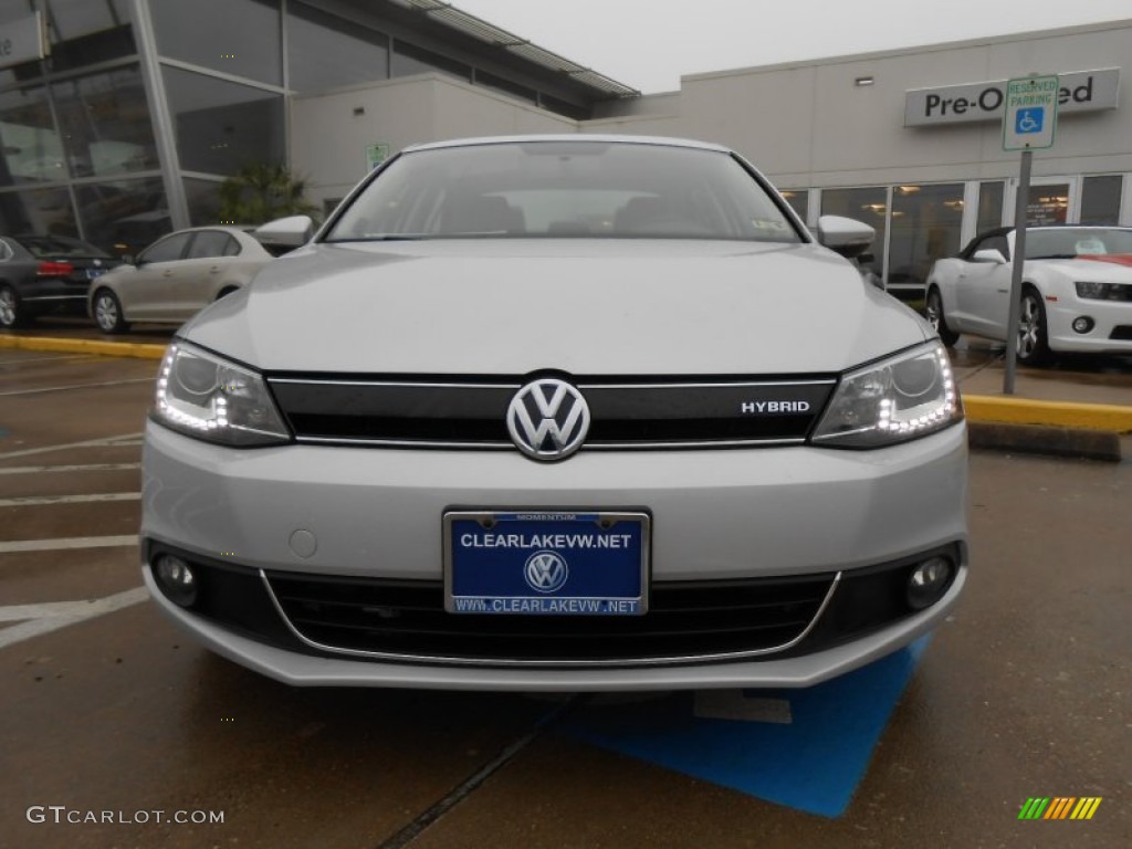 2013 Jetta Hybrid SEL Premium - Frost Silver Metallic / Titan Black photo #2