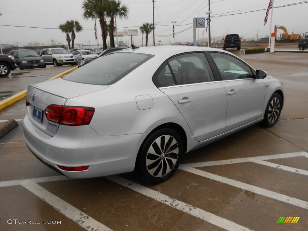 2013 Jetta Hybrid SEL Premium - Frost Silver Metallic / Titan Black photo #7