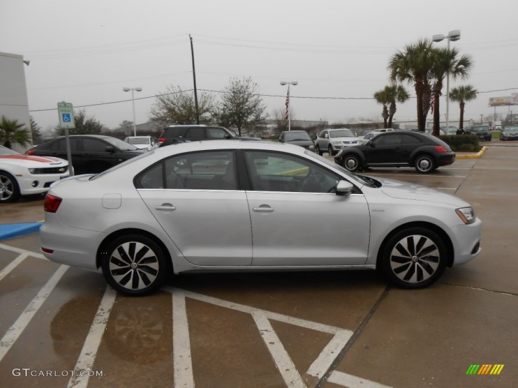 2013 Jetta Hybrid SEL Premium - Frost Silver Metallic / Titan Black photo #8
