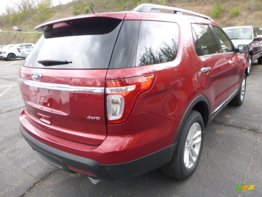 2014 Explorer XLT 4WD - Ruby Red / Charcoal Black photo #2