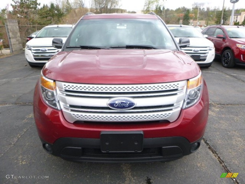 2014 Explorer XLT 4WD - Ruby Red / Charcoal Black photo #6