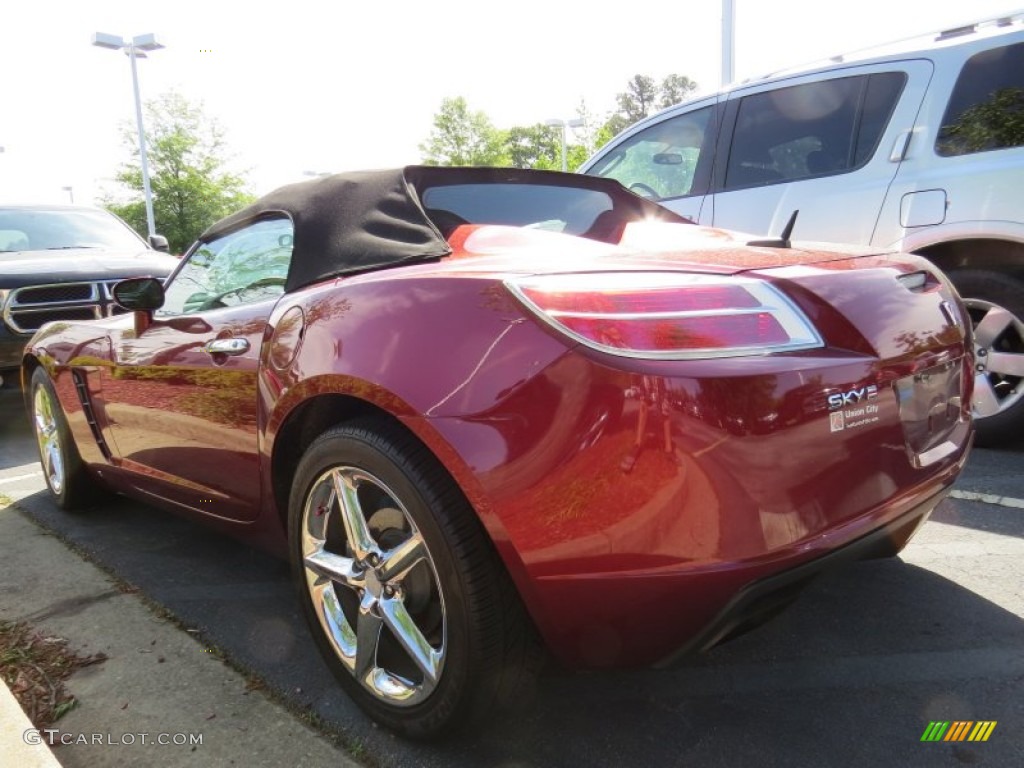 2009 Sky Red Line Ruby Red Special Edition Roadster - Ruby Red / Black photo #2