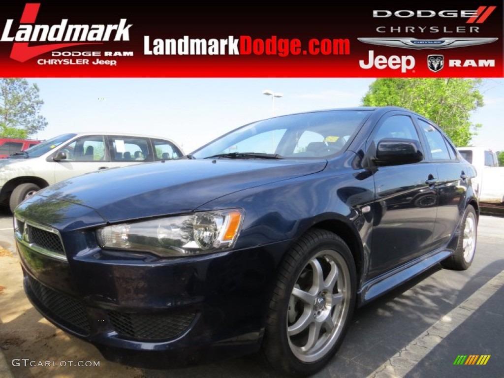 2013 Lancer ES - Cosmic Blue Metallic / Black photo #1