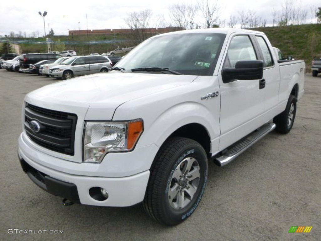 2014 F150 STX SuperCab 4x4 - Oxford White / Steel Grey photo #5