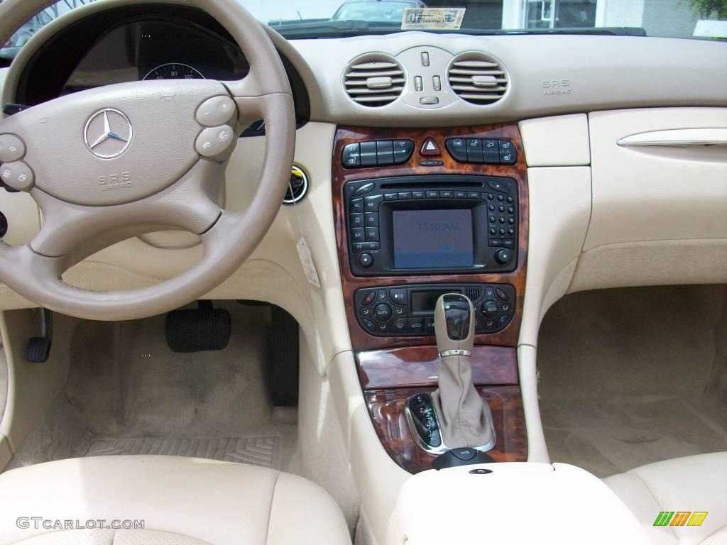 2004 CLK 500 Cabriolet - Cadet Blue Metallic / Stone photo #14