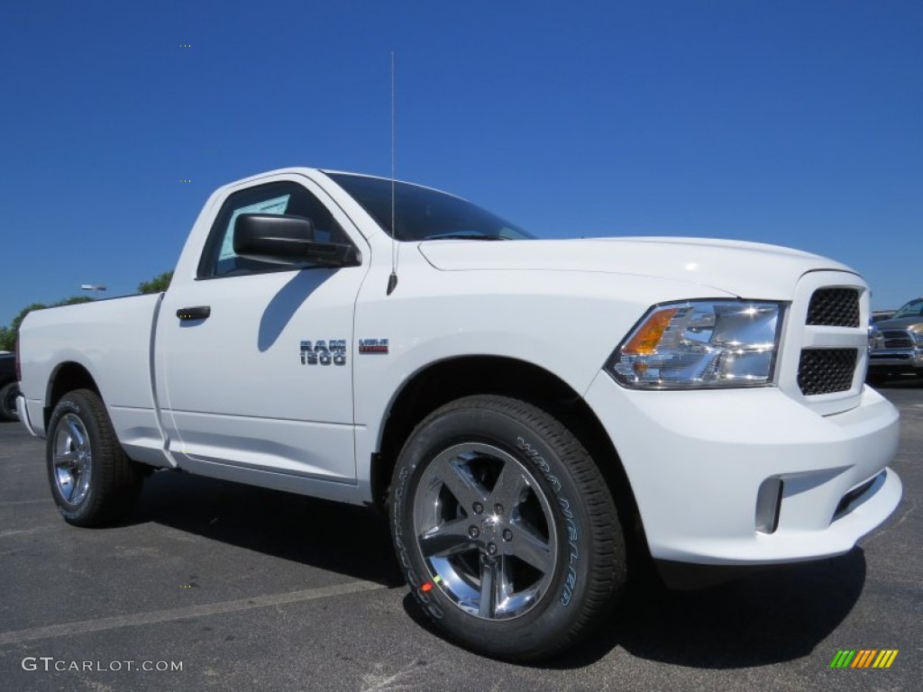 2014 1500 Express Regular Cab - Bright White / Black/Diesel Gray photo #4