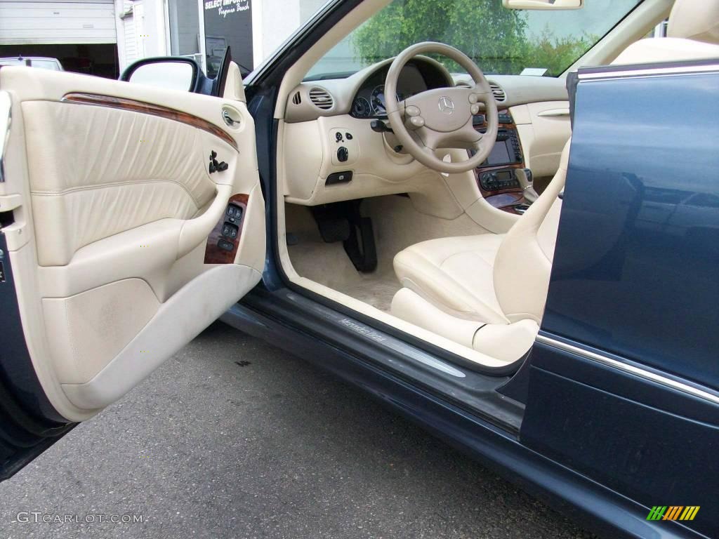 2004 CLK 500 Cabriolet - Cadet Blue Metallic / Stone photo #19