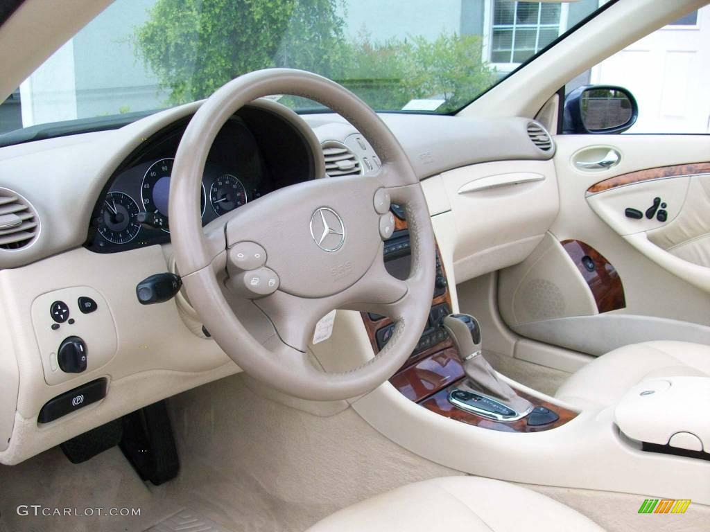2004 CLK 500 Cabriolet - Cadet Blue Metallic / Stone photo #20