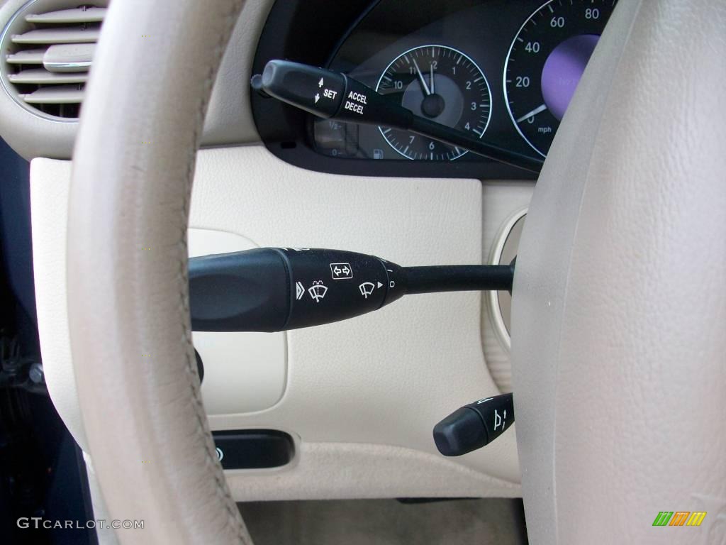 2004 CLK 500 Cabriolet - Cadet Blue Metallic / Stone photo #26
