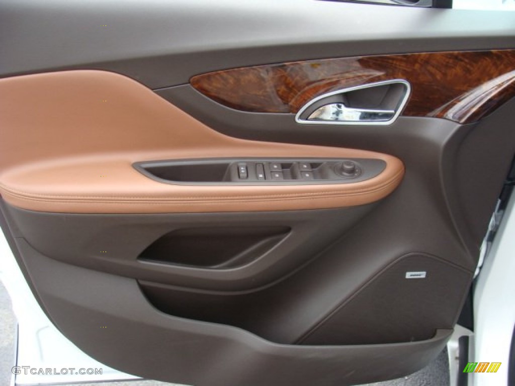 2014 Buick Encore Premium Saddle Door Panel Photo #93113621