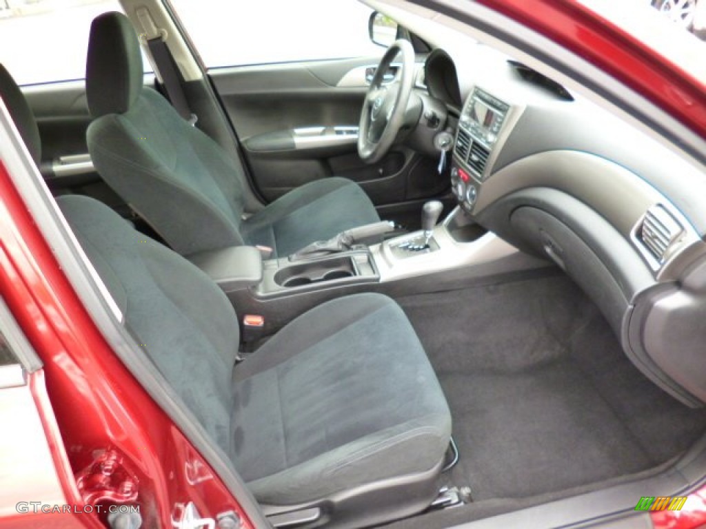 2010 Impreza 2.5i Sedan - Camellia Red Pearl / Carbon Black photo #10