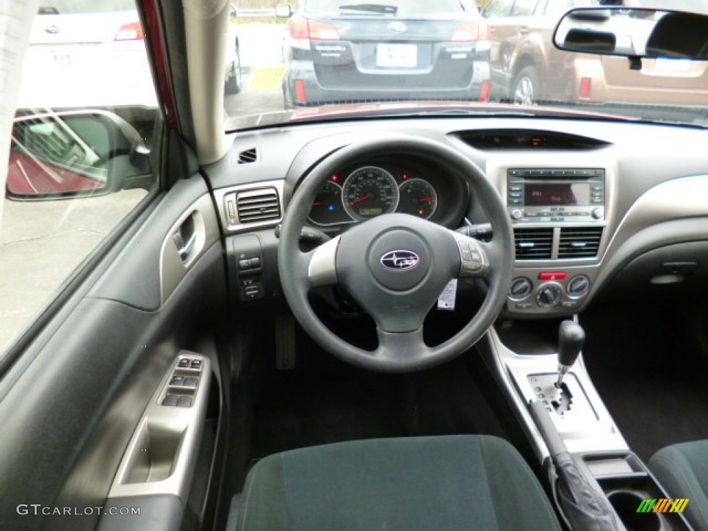 2010 Impreza 2.5i Sedan - Camellia Red Pearl / Carbon Black photo #14