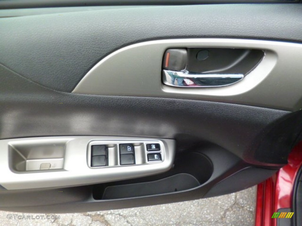 2010 Impreza 2.5i Sedan - Camellia Red Pearl / Carbon Black photo #17