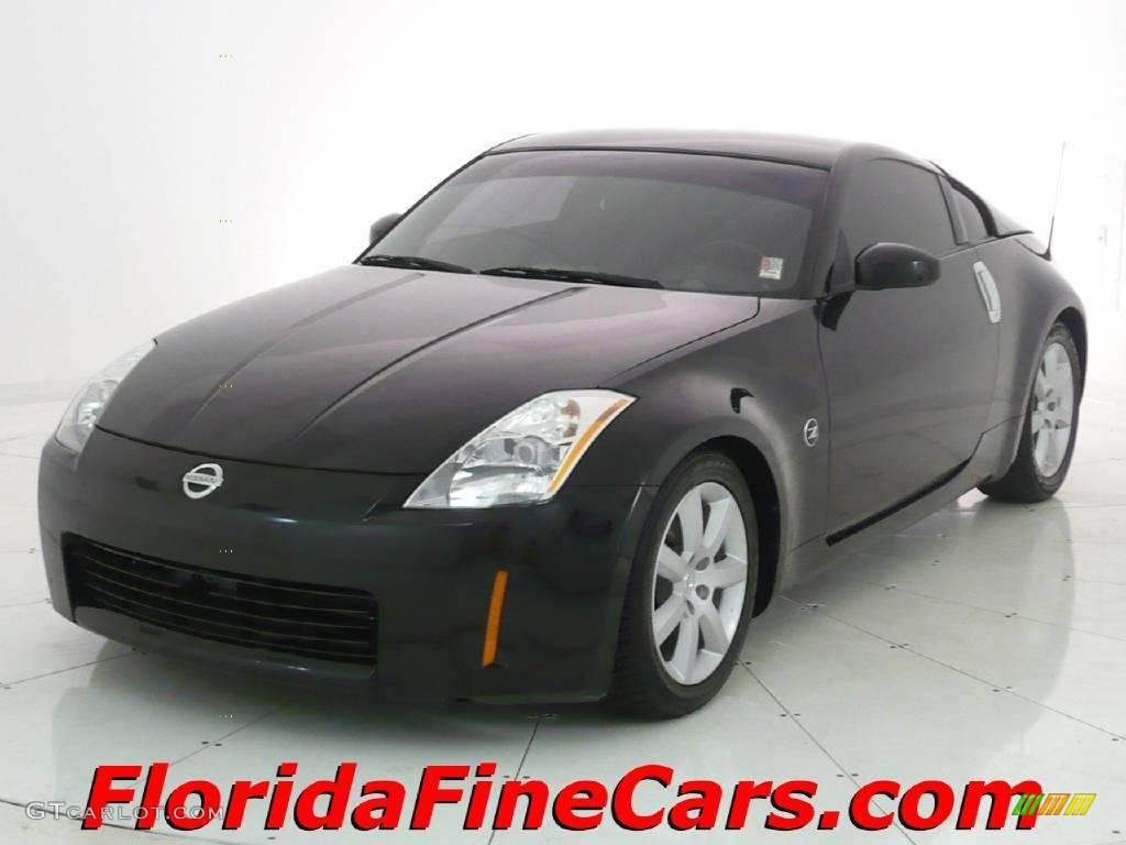 2003 350Z Touring Coupe - Super Black / Carbon Black photo #1