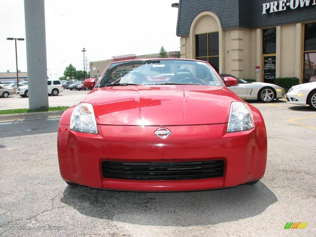 2004 350Z Touring Roadster - Redline / Charcoal photo #2