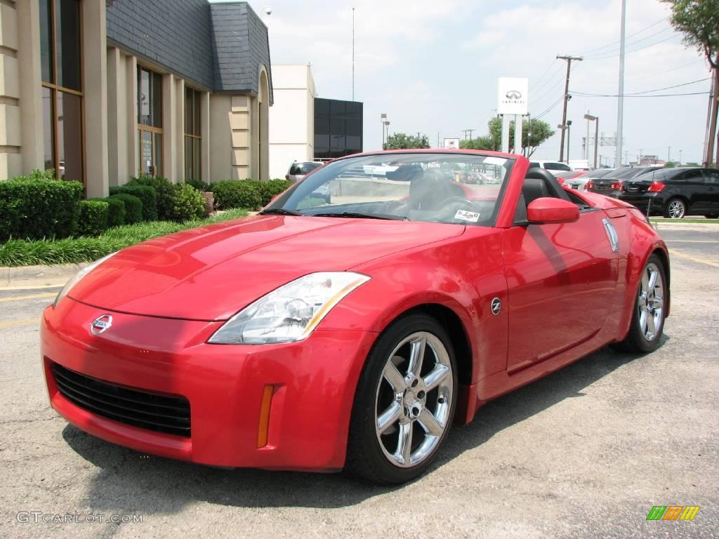 2004 350Z Touring Roadster - Redline / Charcoal photo #3