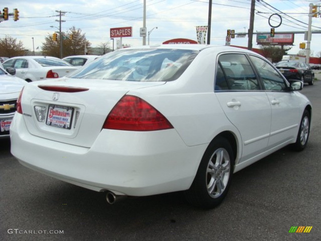 2007 Accord EX Sedan - Taffeta White / Ivory photo #4