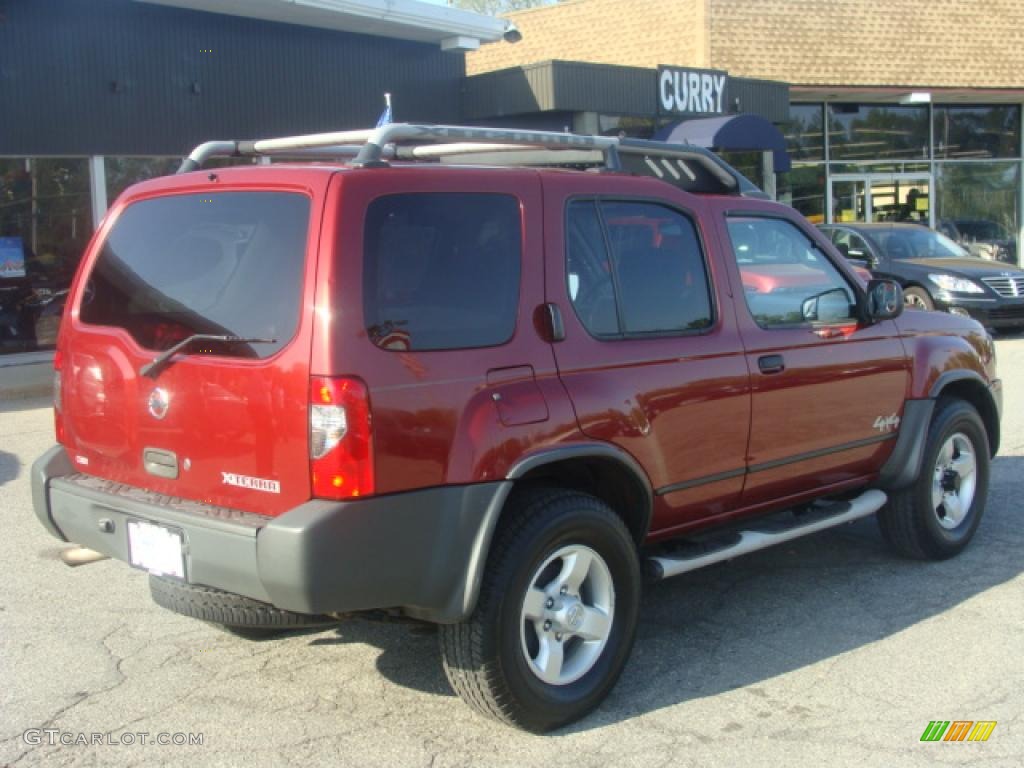 2004 Xterra SE 4x4 - Thermal Red Metallic / Gray photo #5