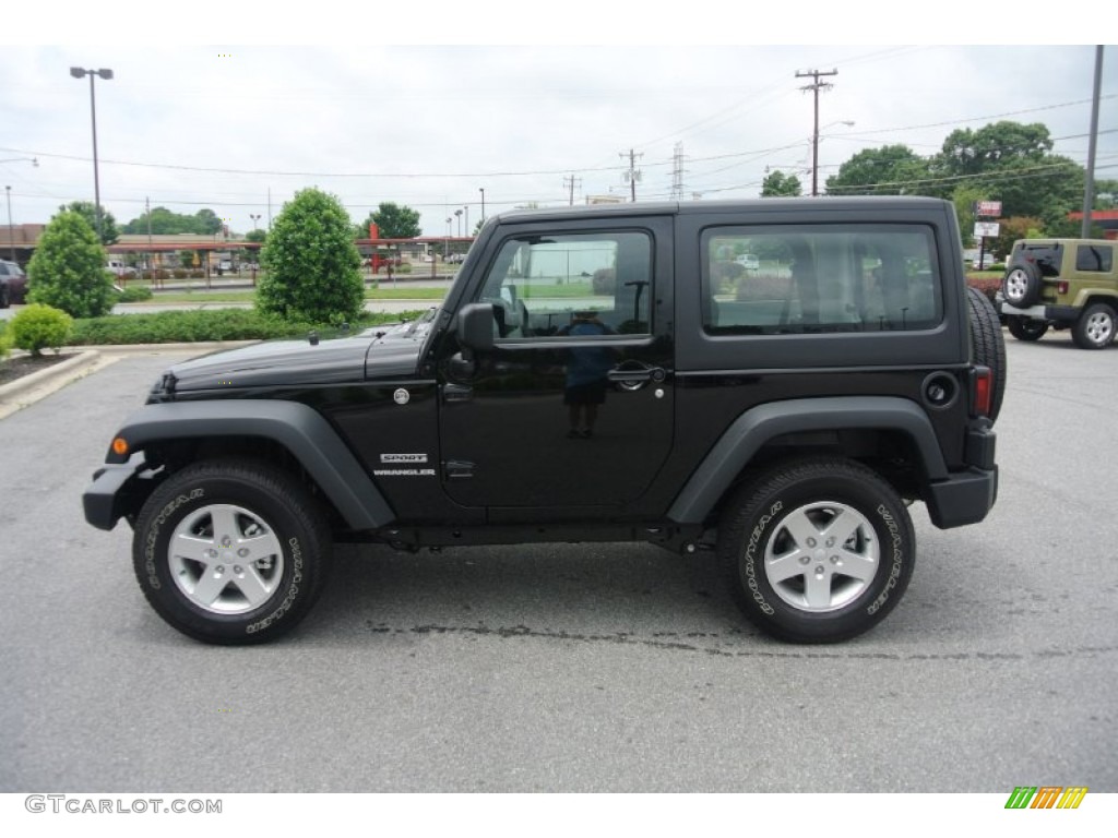 Black 2013 Jeep Wrangler Sport S 4x4 Exterior Photo #93117326