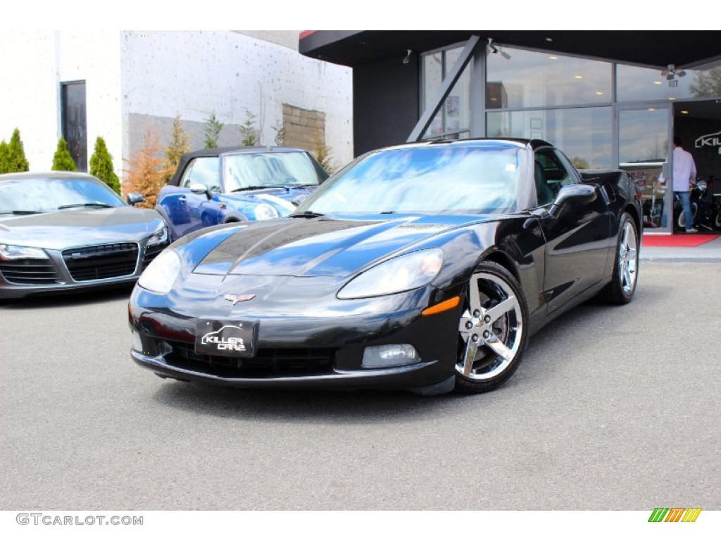 2007 Corvette Coupe - Black / Ebony photo #3