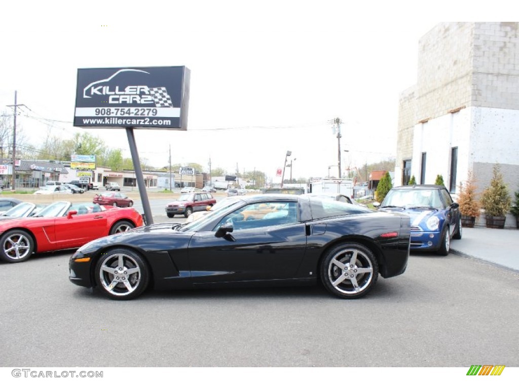 2007 Corvette Coupe - Black / Ebony photo #4