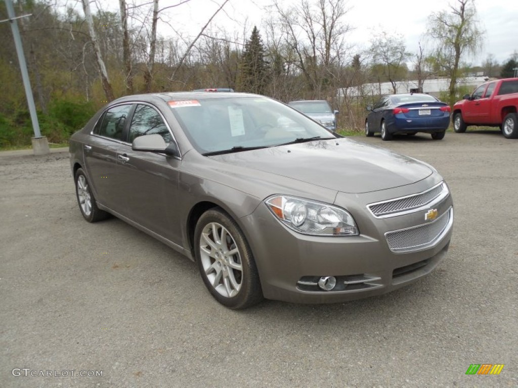 Mocha Steel Metallic 2011 Chevrolet Malibu LTZ Exterior Photo #93118280