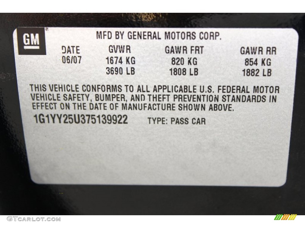 2007 Corvette Coupe - Black / Ebony photo #27