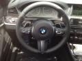 Black 2014 BMW 5 Series 550i Sedan Steering Wheel