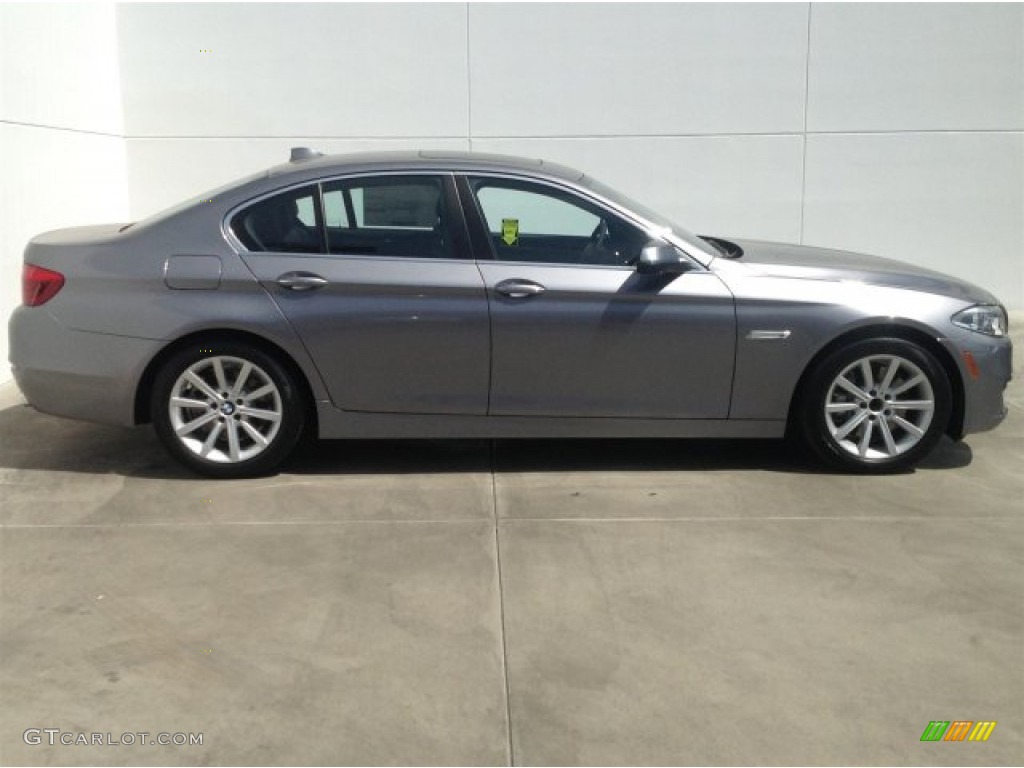 2014 5 Series 535i Sedan - Callisto Grey Metallic / Black photo #2