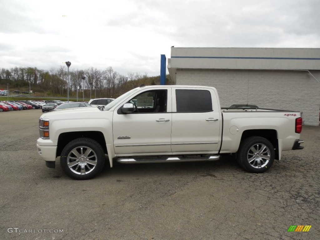 2014 Silverado 1500 High Country Crew Cab 4x4 - White Diamond Tricoat / High Country Saddle photo #2