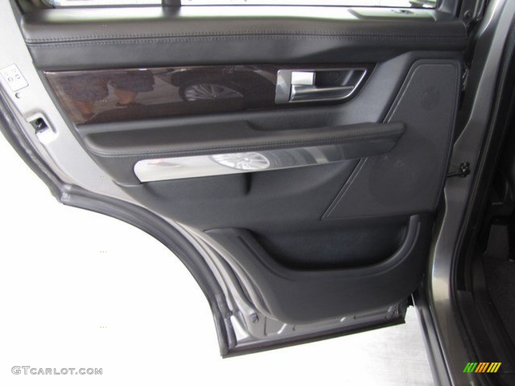 2010 Land Rover Range Rover Sport HSE Ebony/Lunar Stitching Door Panel Photo #93122895