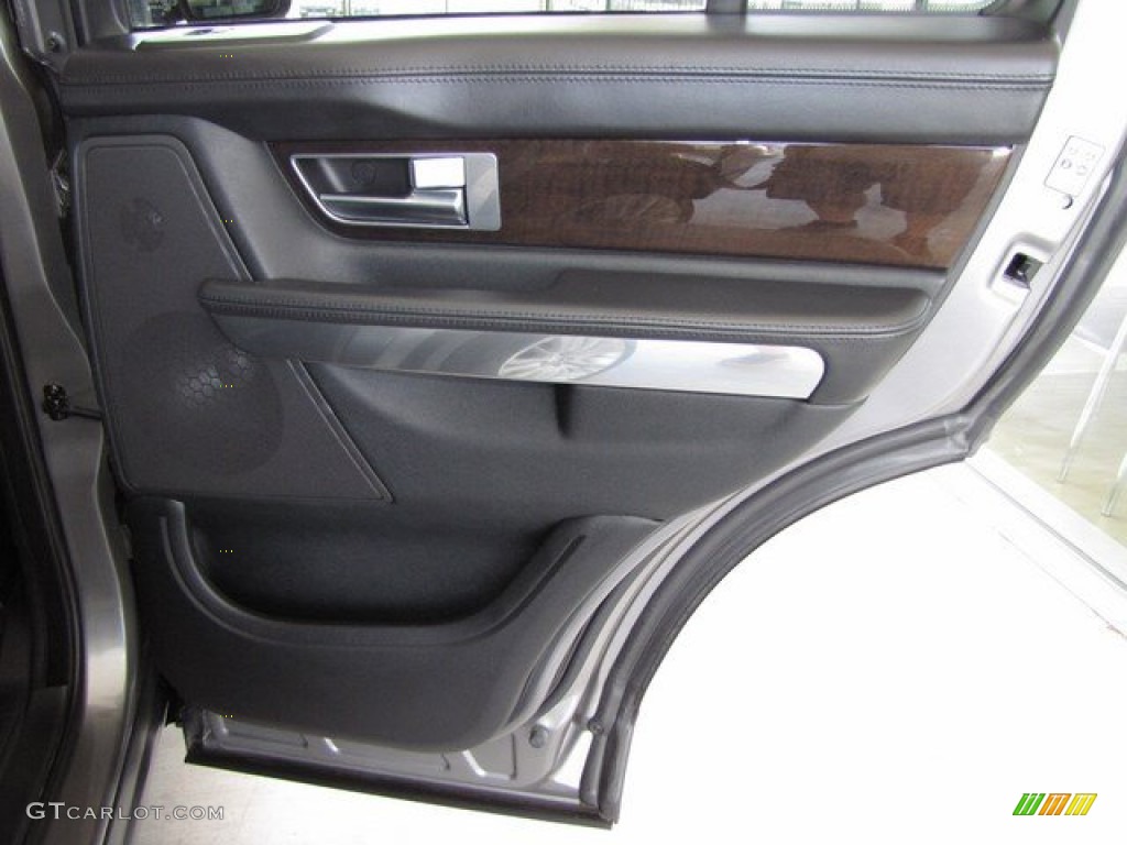2010 Land Rover Range Rover Sport HSE Ebony/Lunar Stitching Door Panel Photo #93122913